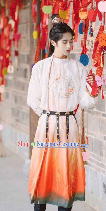 Traditional Chinese Tang Dynasty Royal Prince Replica Costumes Ancient Swordsman Hanfu Clothing for Men