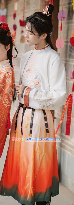 Traditional Chinese Tang Dynasty Royal Prince Replica Costumes Ancient Swordsman Hanfu Clothing for Men