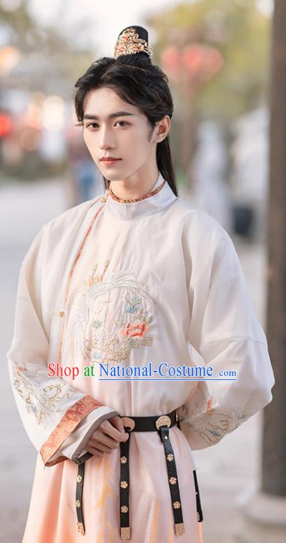 Traditional Chinese Tang Dynasty Royal Prince Replica Costumes Ancient Swordsman Hanfu Clothing for Men