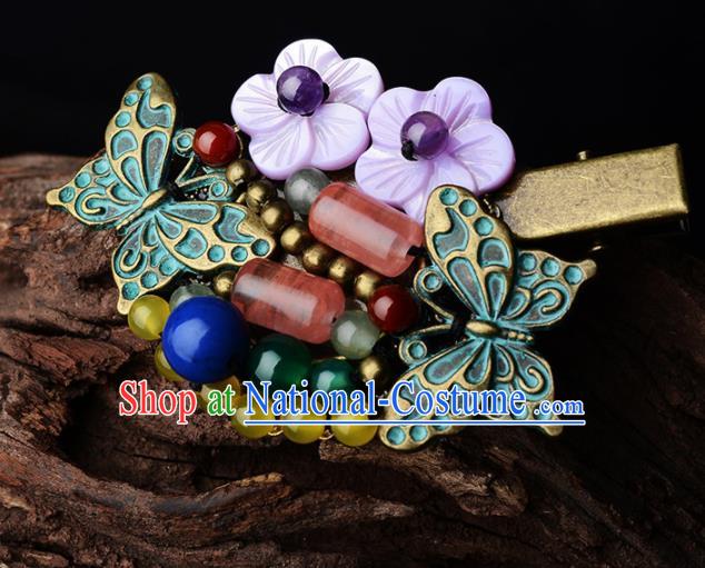 Traditional Chinese Hanfu Butterfly Hair Claw Ancient Court Princess Hairpins Hair Accessories for Kids