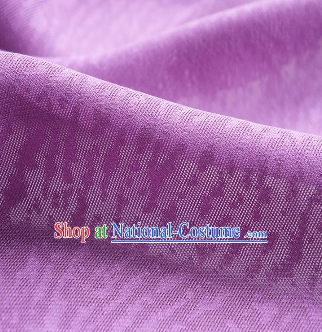 Traditional Chinese Classical Pattern Design Purple Silk Fabric Ancient Hanfu Dress Silk Cloth