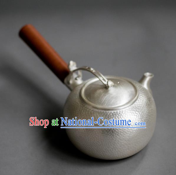 Traditional Chinese Handmade Kung Fu Teapot Silver Teapot