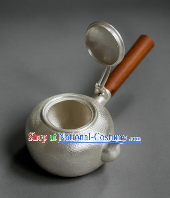 Traditional Chinese Handmade Kung Fu Teapot Silver Teapot