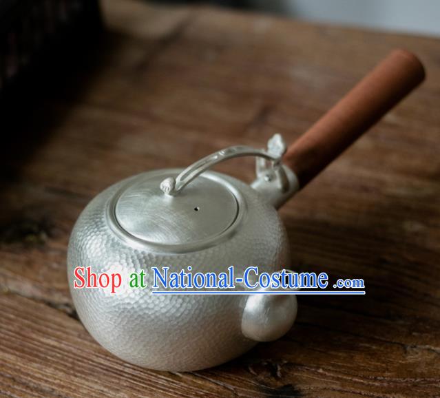 Traditional Chinese Handmade Kung Fu Teapot Silver Teapot