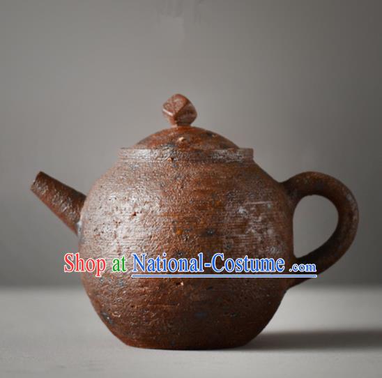 Traditional Chinese Handmade Kung Fu Pottery Teapot Red Clay Tea Kettle