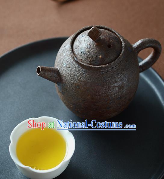 Traditional Chinese Handmade Kung Fu Pottery Teapot Red Clay Tea Kettle