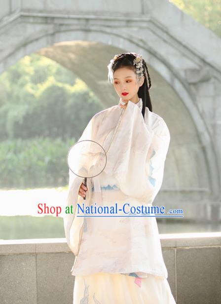 Traditional Chinese Ming Dynasty Nobility Lady Replica Costumes Ancient Royal Princess Hanfu Dress for Women