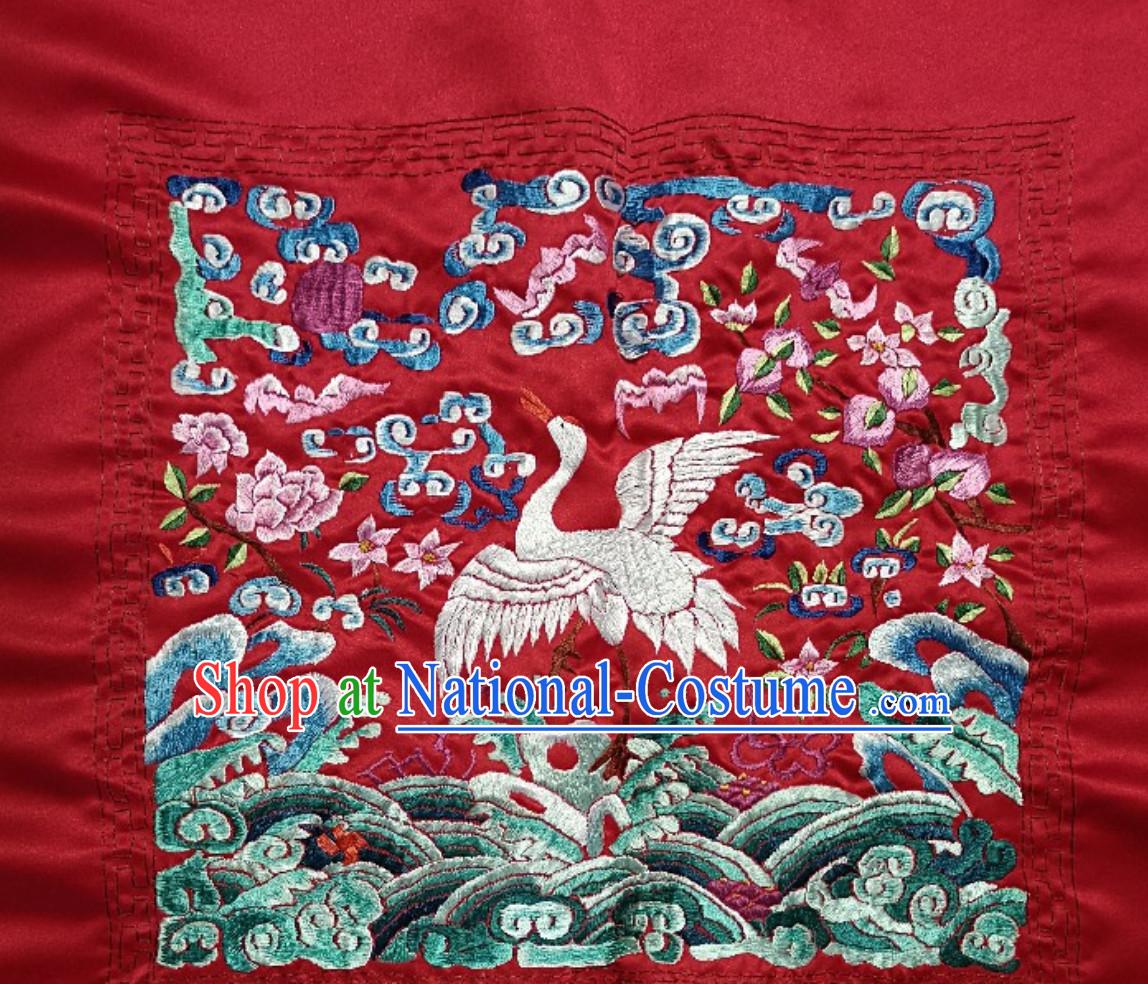 Traditional Qing Dynasty Officer Bu Zi Embroidery Arts