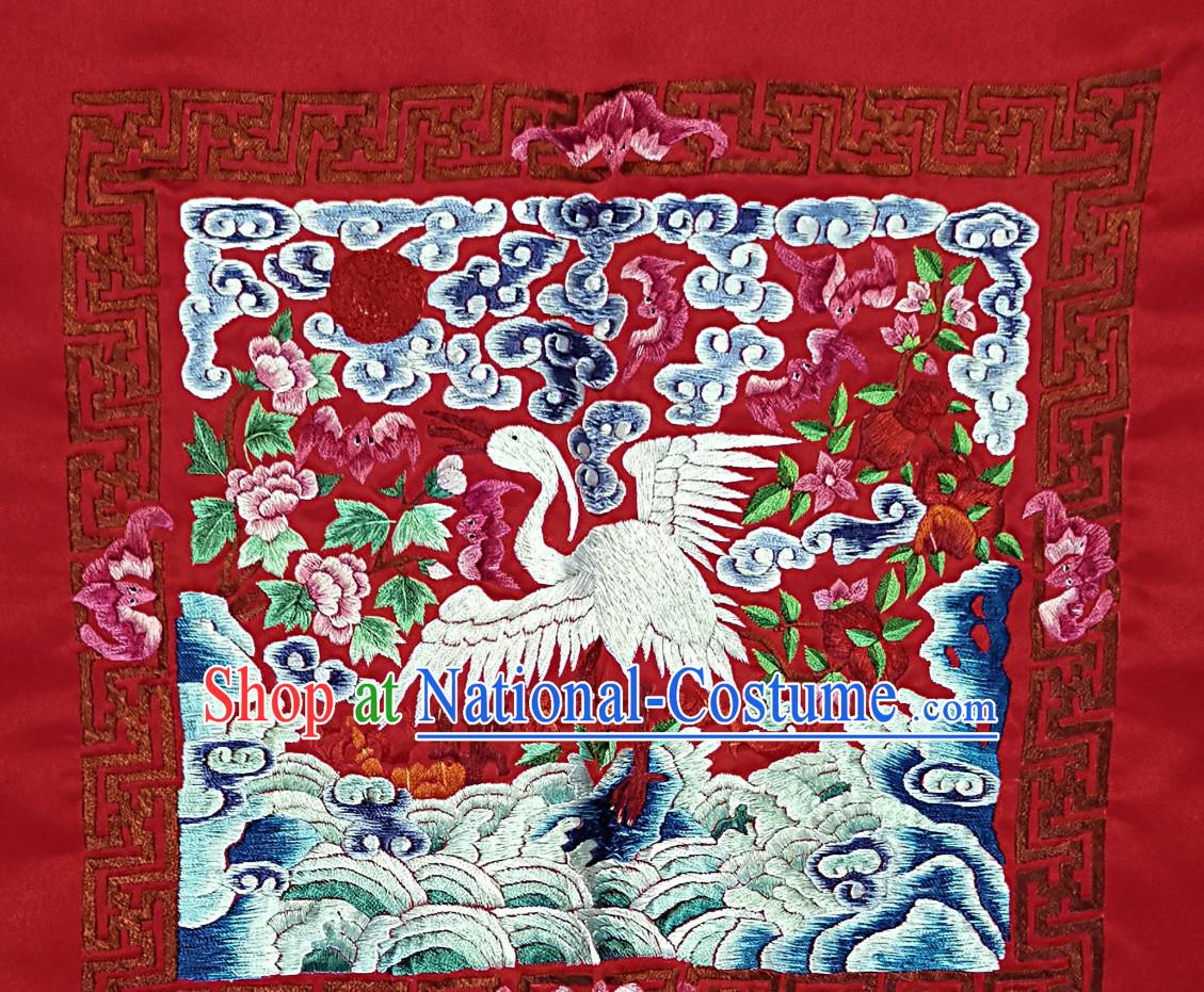 Traditional Qing Dynasty Officer Bu Zi Embroidery Arts