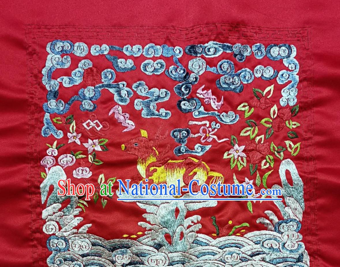 Traditional Qing Dynasty Officer Bu Zi Embroidery Arts