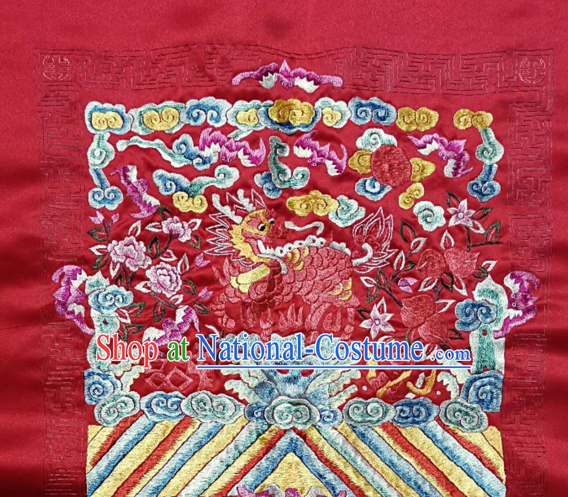 Traditional Qing Dynasty Style Officer Bu Zi Embroidery Arts