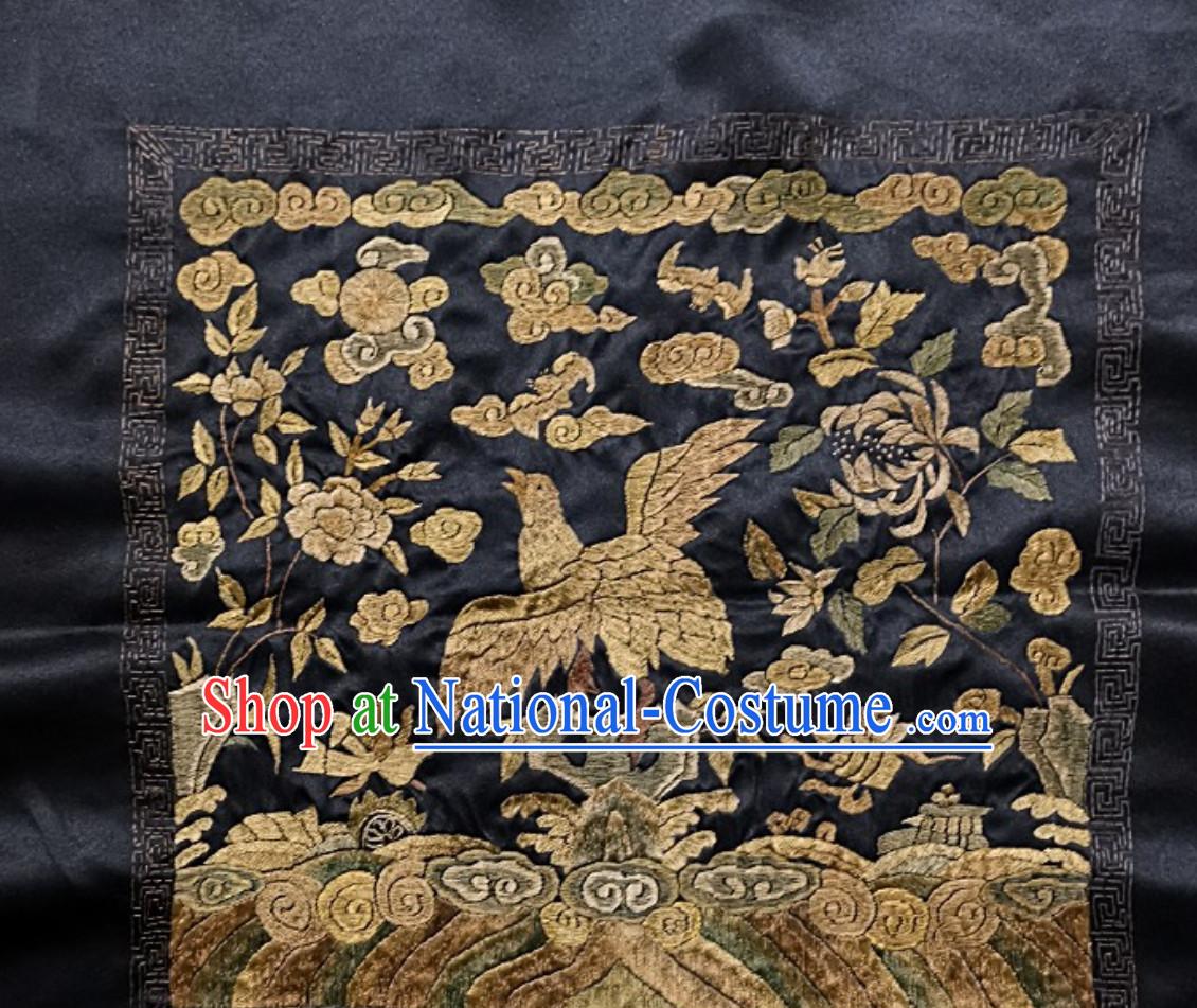 Traditional Qing Dynasty Style Officer Bu Zi Embroidery Arts