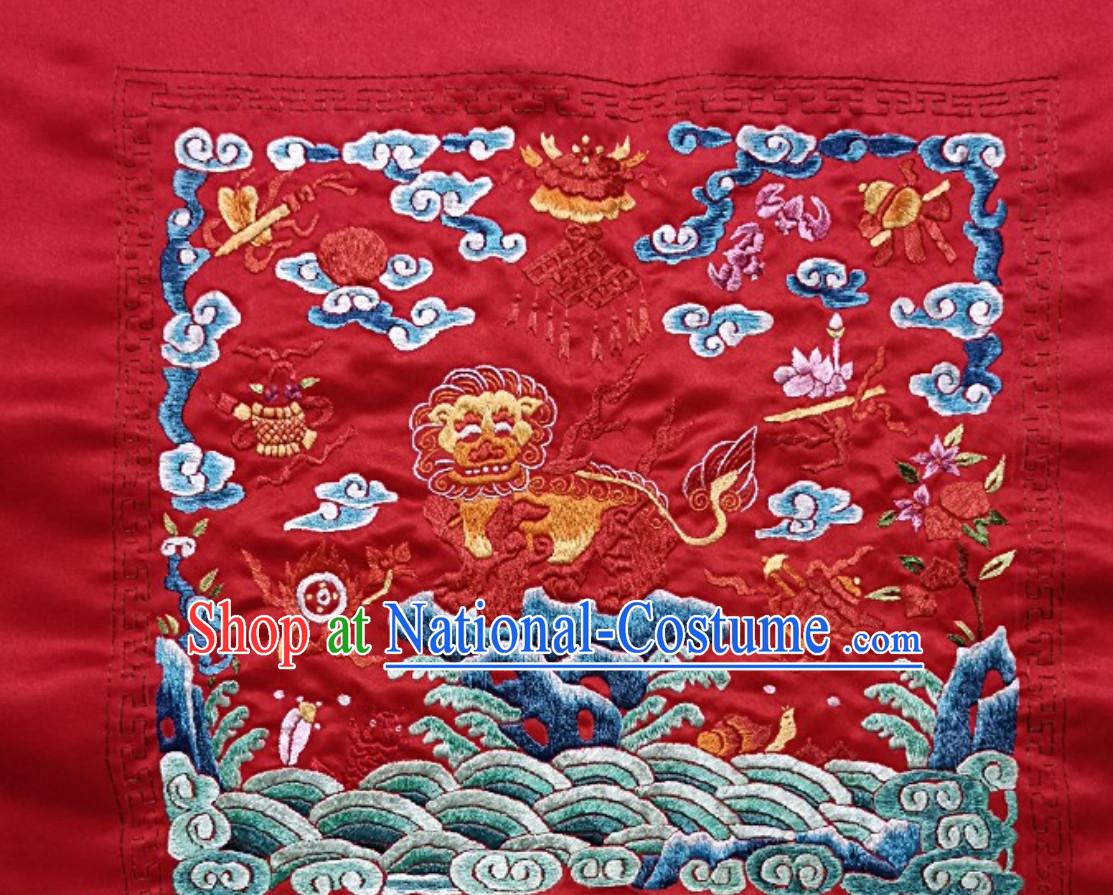 Traditional Qing Dynasty Style Officer Bu Zi Embroidery Works Arts