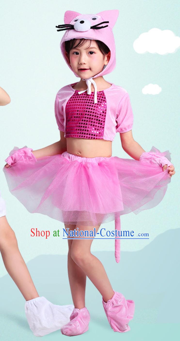 Chinese Lunar New  Year Rat Year Mouse Dance Costume Complete Set