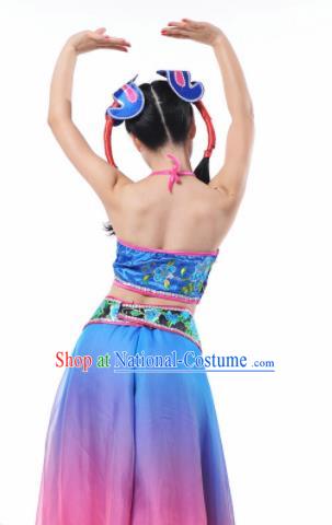 Traditional Chinese Tao Li Cup Classical Dance Costume Fan Dance Stage Show Dress for Women