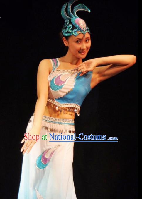 Traditional Chinese Fan Dance Costumes Folk Dance Yangko Dance Stage Show Dress for Women