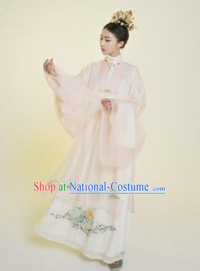 Asian Chinese Ming Dynasty Imperial Concubine Hanfu Dress Traditional Ancient Palace Countess Costumes for Women