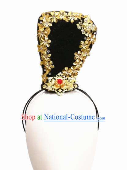 Chinese Traditional Tao Li Cup Classical Dance Hair Accessories Fan Dance Wig Chignon Headdress for Women