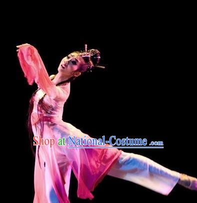 Chinese Traditional Classical Dance Fan Dance Outfits Group Dance Costume for Women