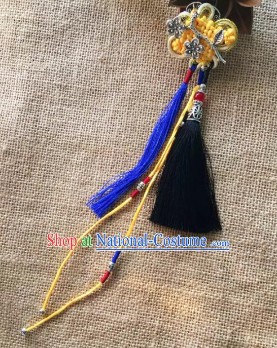 Chinese Traditional Ethnic Tassel Brooch Accessories Nationality Breastpin for Women