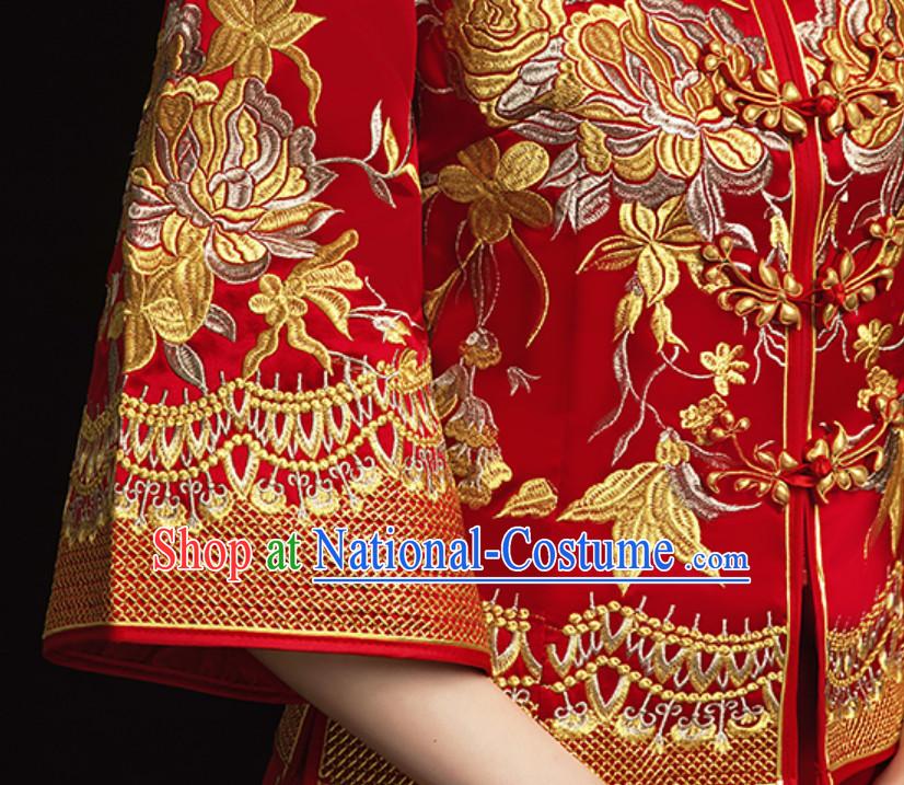 Top Chinese Empress Design Beautiful Bride Wedding Clothing for Women