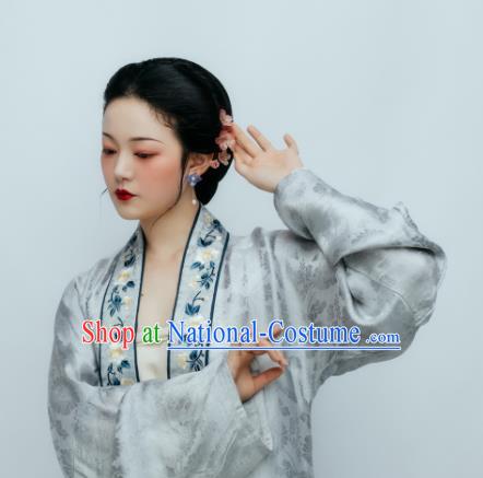 Traditional Chinese Song Dynasty Nobility Mistress Hanfu Dress Ancient Court Countess Replica Costumes for Women