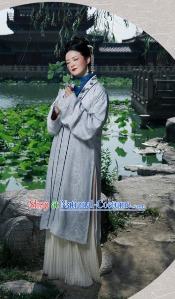 Traditional Chinese Ming Dynasty Royal Countess Hanfu Dress Ancient Nobility Mistress Replica Costumes for Women