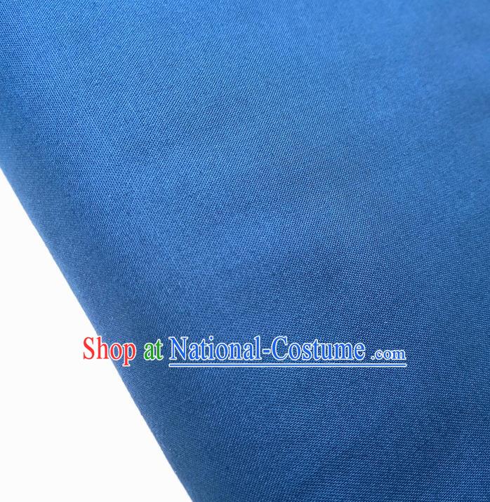 Traditional Chinese Blue Fabric Ancient Hanfu Cheongsam Cotton Cloth