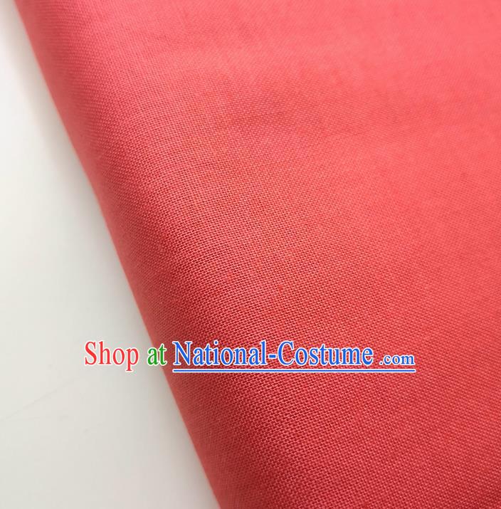 Traditional Chinese Red Fabric Ancient Hanfu Cheongsam Cotton Cloth