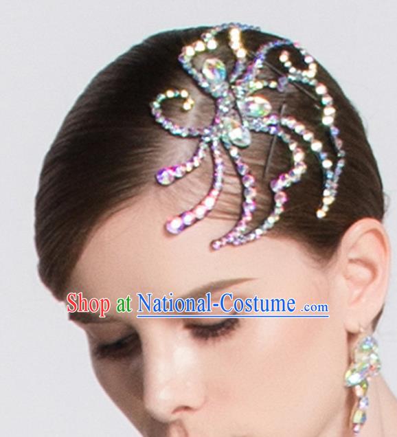 Top Grade Latin Dance Competition Hair Claw Modern Dance International Ballroom Dance Hair Accessories for Women