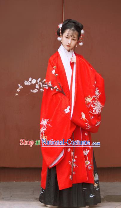 Traditional Chinese Ming Dynasty Nobility Lady Replica Costumes Ancient Princess Hanfu Dress for Women