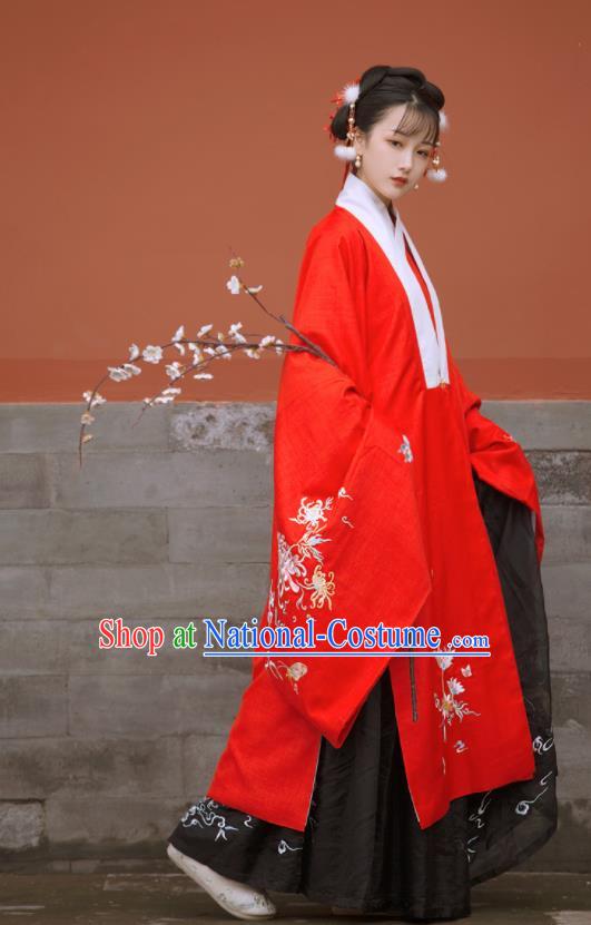 Traditional Chinese Ming Dynasty Nobility Lady Replica Costumes Ancient Princess Hanfu Dress for Women