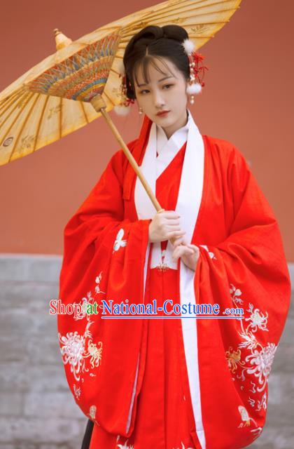 Traditional Chinese Ming Dynasty Nobility Lady Replica Costumes Ancient Princess Hanfu Dress for Women