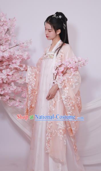 Traditional Chinese Tang Dynasty Court Replica Costumes Ancient Royal Princess Hanfu Dress for Women