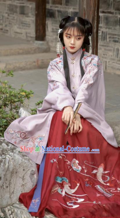 Traditional Chinese Ming Dynasty Nobility Lady Dress Ancient Hanfu Royal Princess Replica Costumes for Women