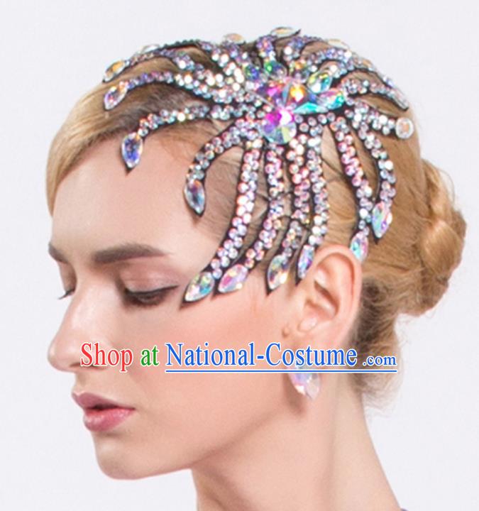 Handmade Latin Dance Competition Hair Claw International Rumba Dance Hair Accessories for Women