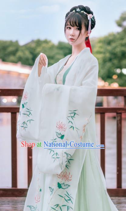 Ancient Chinese Tang Dynasty Imperial Concubine Embroidered Historical Costumes for Women