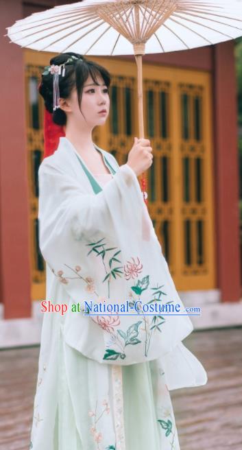 Ancient Chinese Tang Dynasty Imperial Concubine Embroidered Historical Costumes for Women