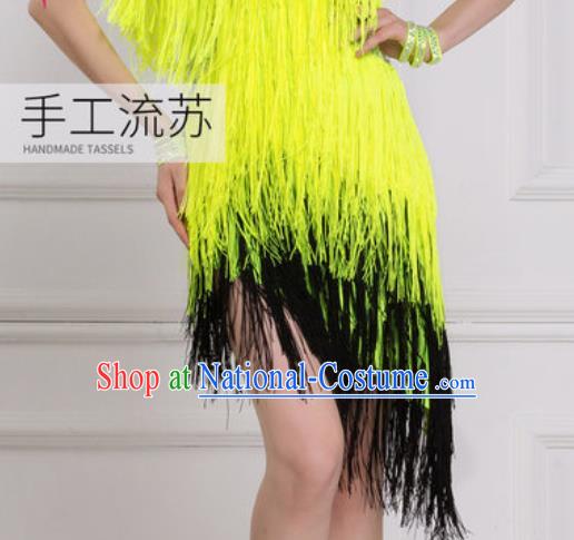 Professional Latin Dance Cha Cha Tassel Dress Modern Dance International Samba Dance Competition Costume for Women