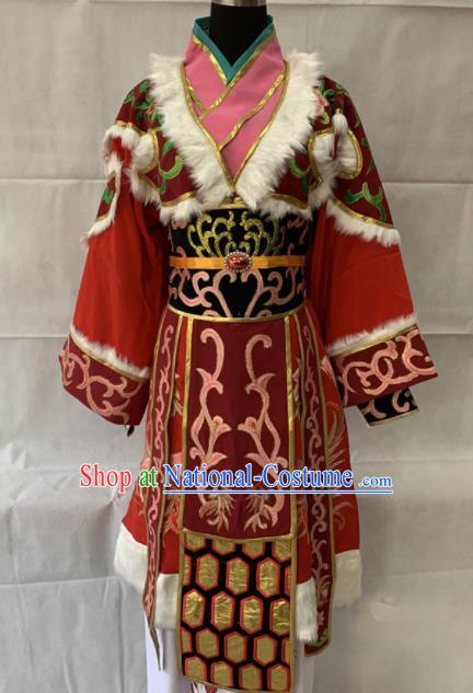 Chinese Beijing Opera Princess Red Dress Traditional Peking Opera Diva Costume for Women