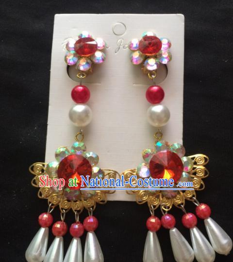 Chinese Beijing Opera Diva Earrings Traditional Peking Opera Princess Ear Accessories for Women