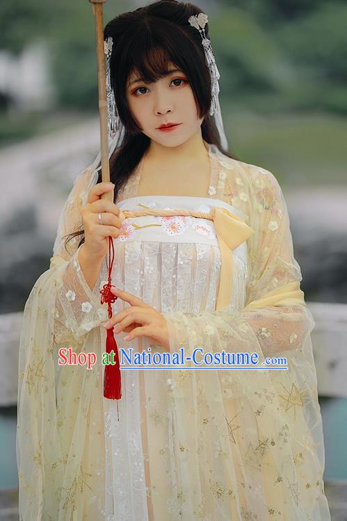 Ancient Chinese Tang Dynasty Nobility Lady Hanfu Dress Court Princess Historical Costumes for Women