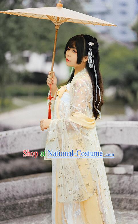 Ancient Chinese Tang Dynasty Nobility Lady Hanfu Dress Court Princess Historical Costumes for Women