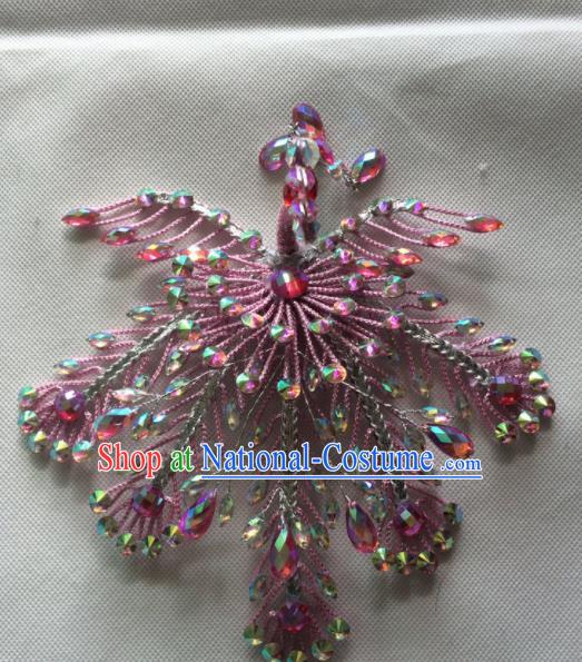 Chinese Beijing Opera Queen Phoenix Hair Crown Hairpins Traditional Peking Opera Diva Hair Accessories for Women