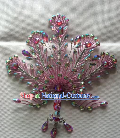 Chinese Beijing Opera Queen Phoenix Hair Crown Hairpins Traditional Peking Opera Diva Hair Accessories for Women