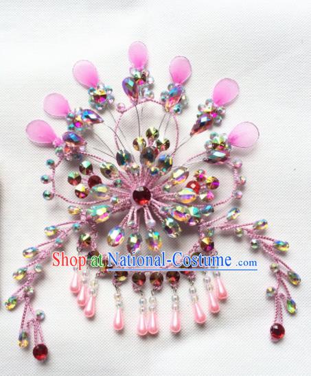 Chinese Beijing Opera Diva Phoenix Hairpins Traditional Peking Opera Hair Accessories for Women