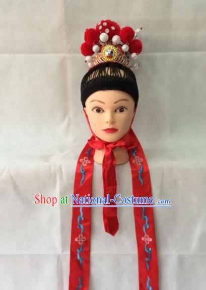 Chinese Beijing Opera Niche Hair Crown Traditional Peking Opera Prince Headwear for Men