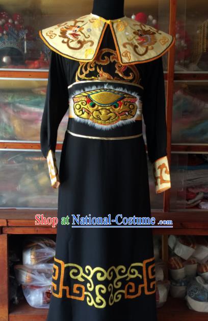 Chinese Beijing Opera Takefu Black Clothing Traditional Peking Opera General Costume for Men