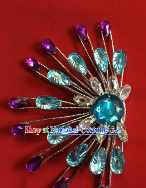 Chinese Beijing Opera Actress Hair Claw Traditional Peking Opera Princess Hair Accessories for Women