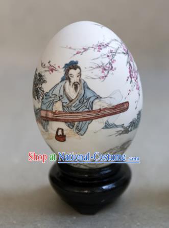 Chinese Wonder Hand Painted Yu Boya Colorful Egg